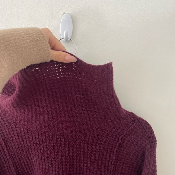 Free People Red Turtle Neck Sweater - Picture 4 of 6